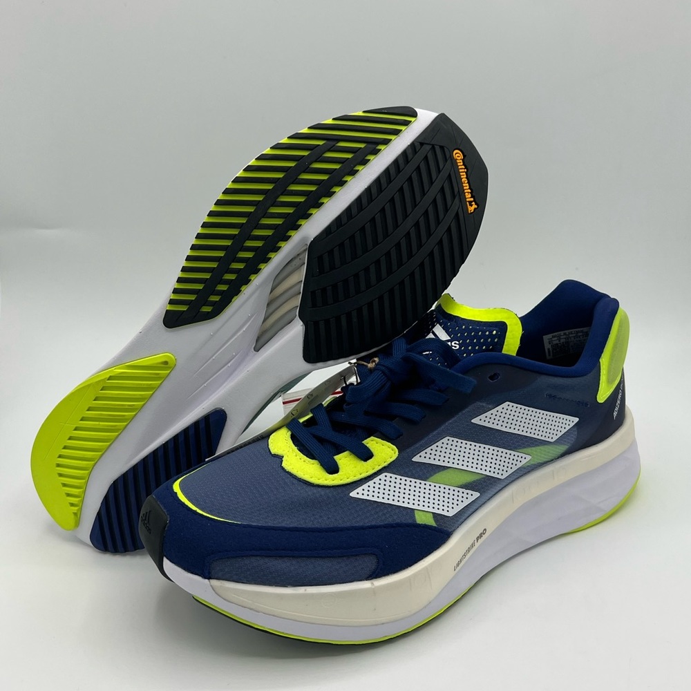 Adidas Adizero Boston 10 Men's Shoes Size 6.5 Blue White Running Marathon GY0929